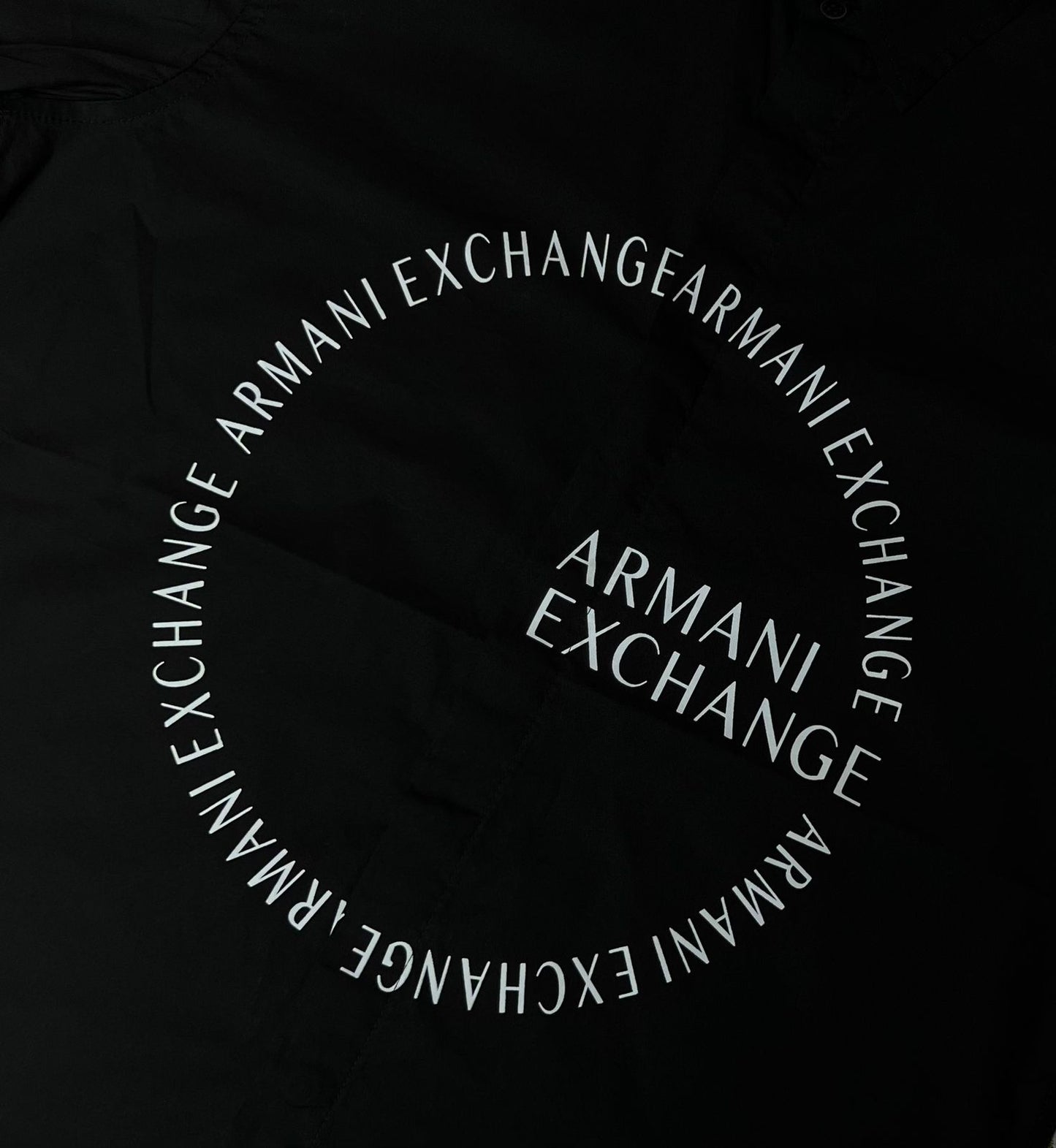 ARMANI EXCHANGE (Black with full round A/X Logo)