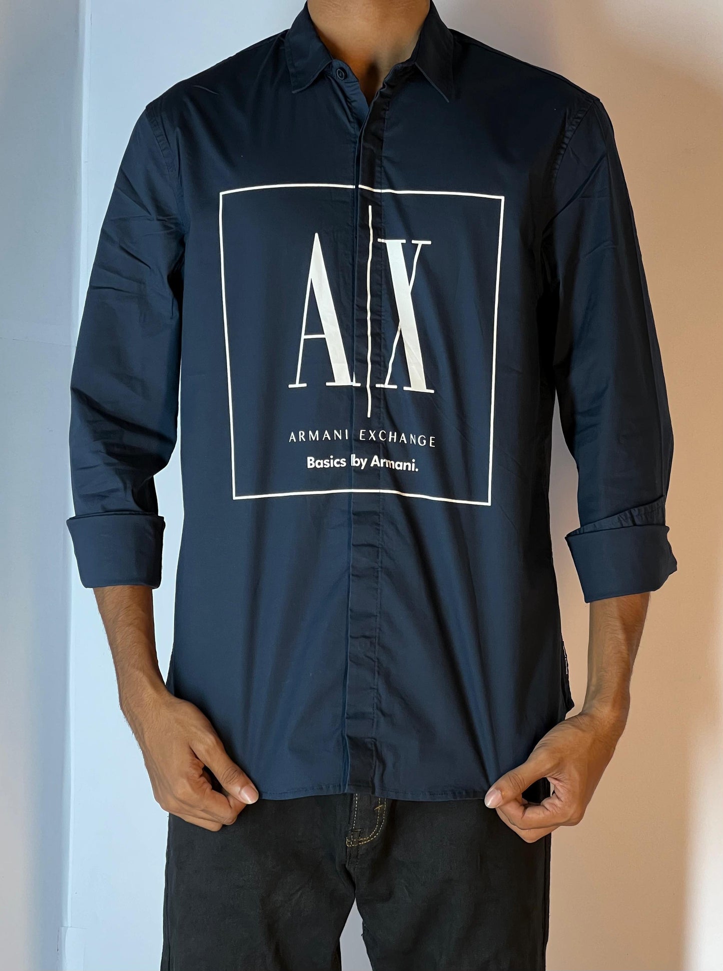 ARMANI EXCHANGE (Navy blue with A/X Logo)